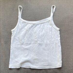 Brandy Melville White Ribbed Cami